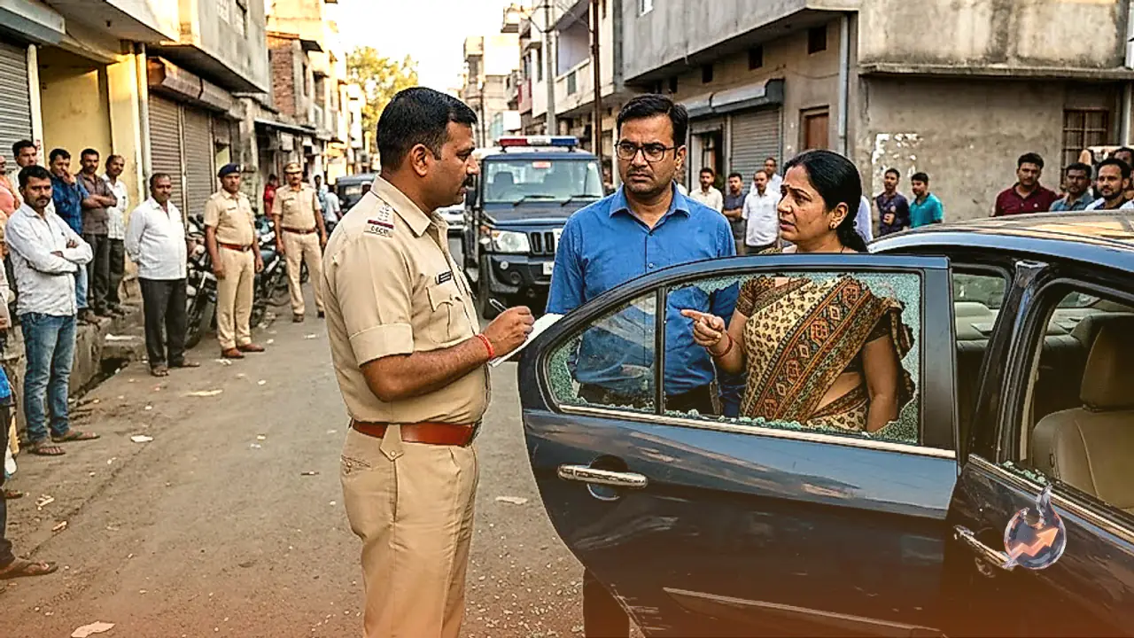 Indore Businessman and Wife Attacked by Bikers Who Smashed Car Window With a Bottle, Police Arrest Both Within Hours