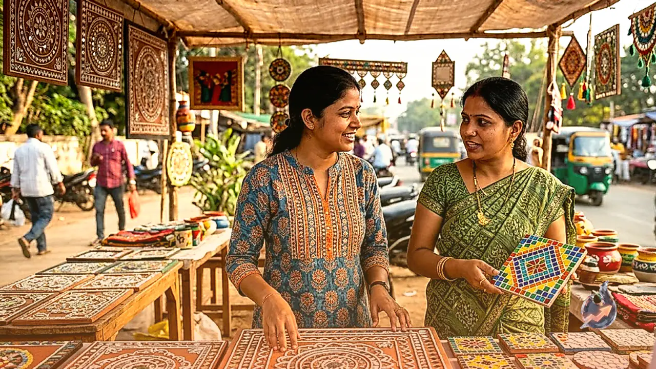 Their Father Is a Government Engineer, but These Sisters in Surguja Chose to Sell Handmade Art on the Street