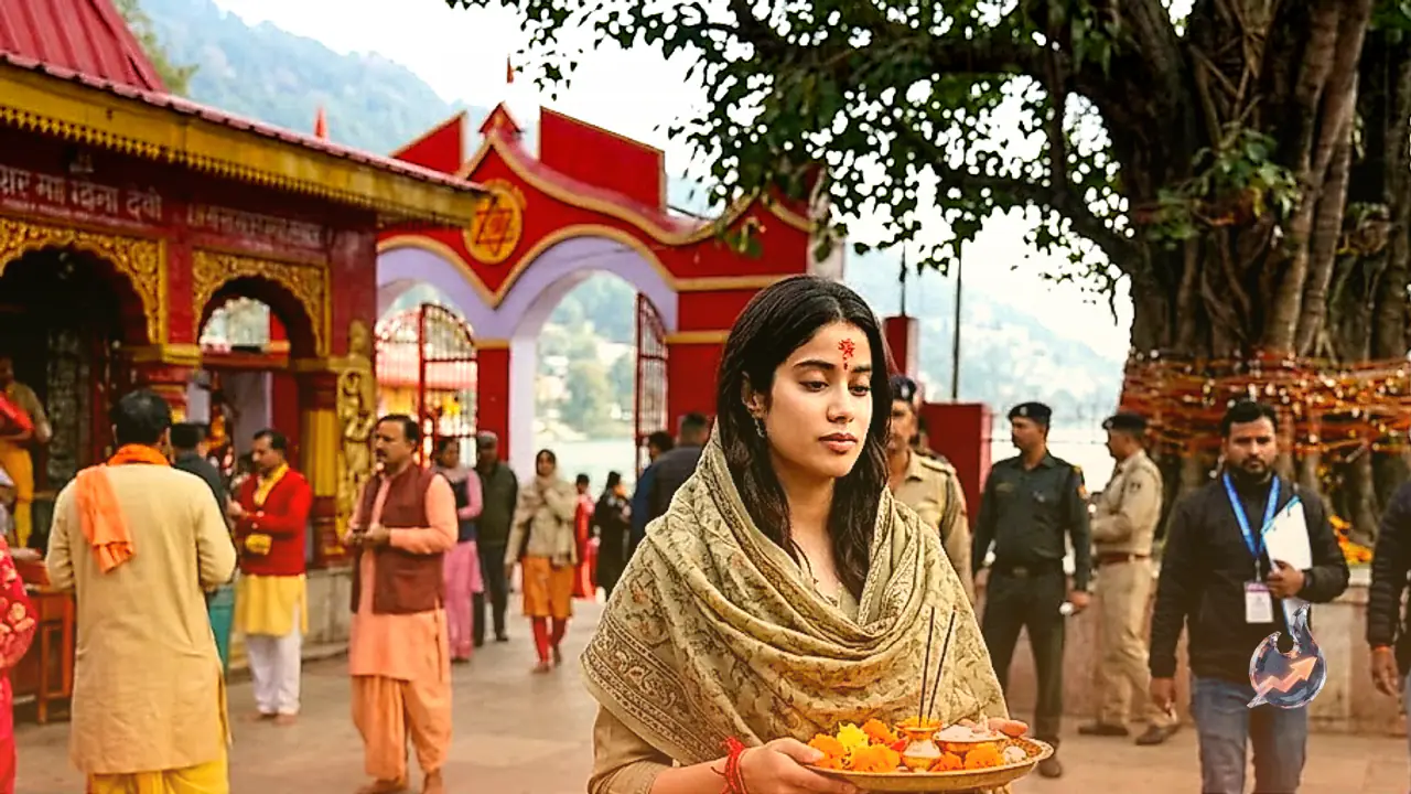 Inside Janhvi Kapoor's Uttarakhand Schedule as Actress Shoots Thriller Scenes and Visits Naina Devi Temple in Nainital