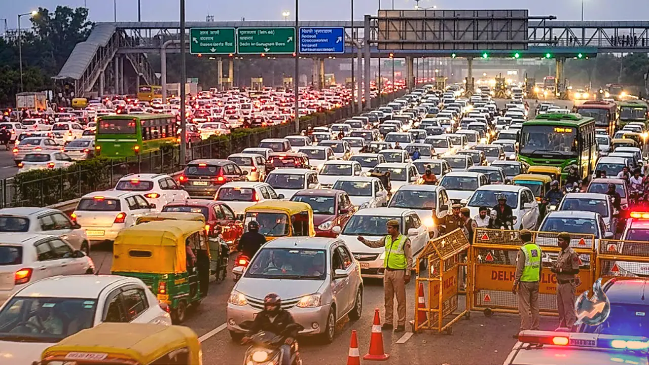 Intense Security Checks and Diversions Trigger Massive Gridlock Along Delhi-Gurugram Border During Friday Evening Rush