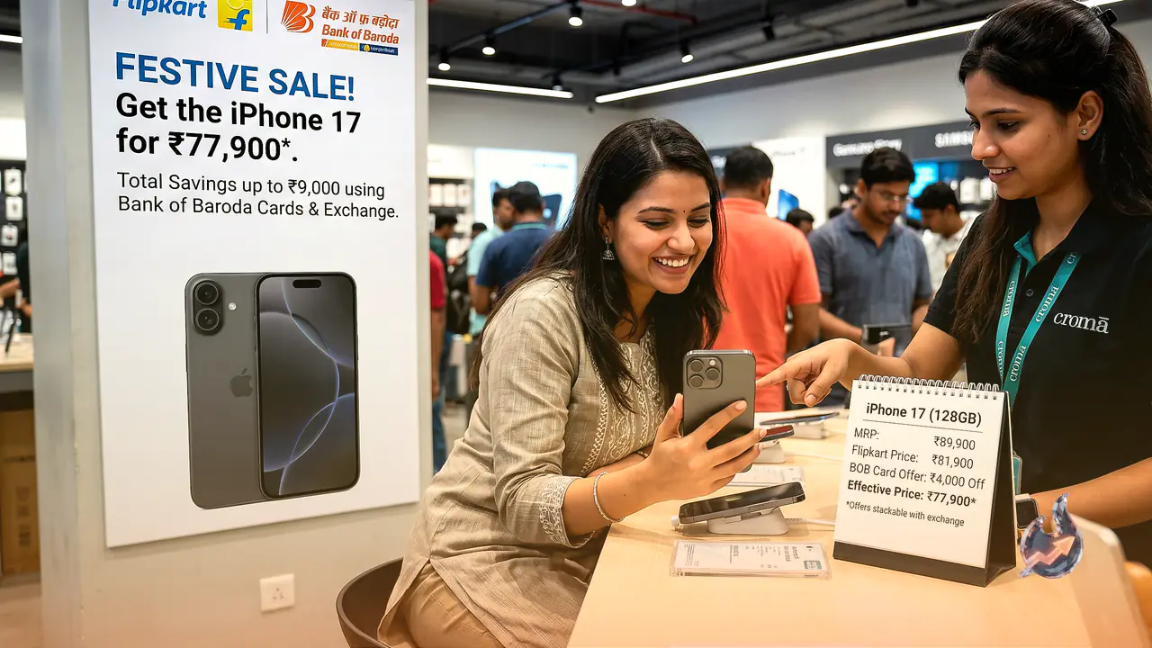 iPhone 17 पर तगड़ी बचत का मौका, Flipkart डील में 9,000 रुपये तक कम हुई कीमत