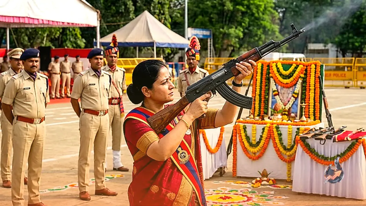 छत्तीसगढ़ में चर्चा का केंद्र बनीं IPS अधिकारी अंकिता शर्मा, साड़ी पहनकर AK-47 से की ताबड़तोड़ फायरिंग