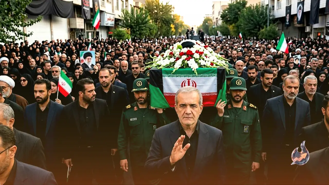 Iran's Funeral for Khamenei Turns Political as Pezeshkian Vows Loyalty and Pahlavi Fires Back
