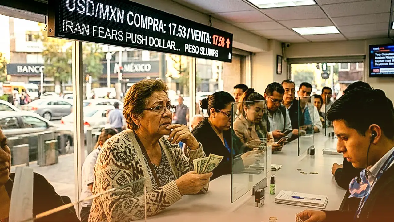 Safe-Haven Rush Toward the Dollar Drags the Mexican Peso Lower as Iran Fears Simmer