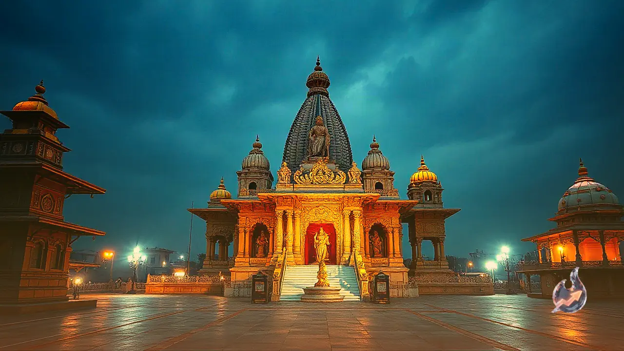 Northeast Facing Singh Dwar and Northward Water Drainage Define the Vastu Architecture of Deoghar Baidyanath Temple
