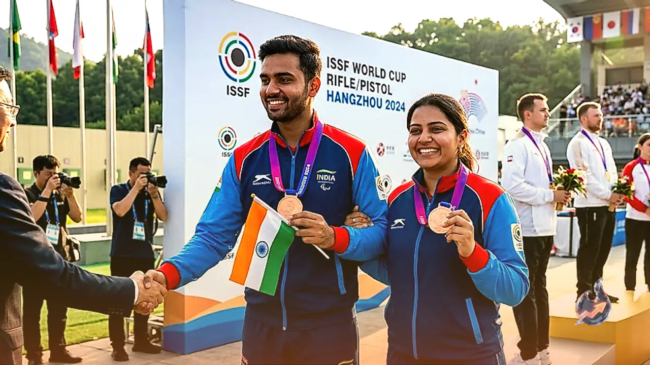 ISSF विश्व कप: सोनम और हिमांशु की जोड़ी ने जीता कांस्य, भारत ने चार पदकों के साथ किया अभियान समाप्त