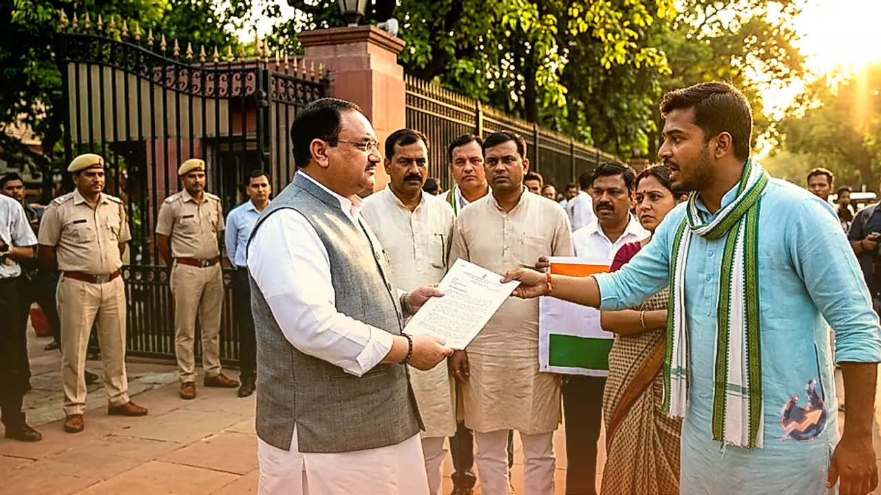 Cockroach Janata Party Delegation Meets JP Nadda, Demands Dharmendra Pradhan's Resignation as Saurav Das Vows Protest Will Continue