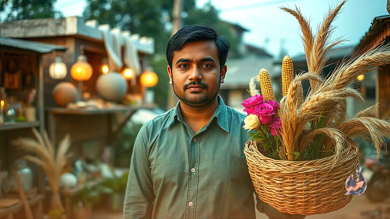 IT professional Kaushik Chatterjee in Jamshedpur starts eco-friendly handmade products business using grass and leaves