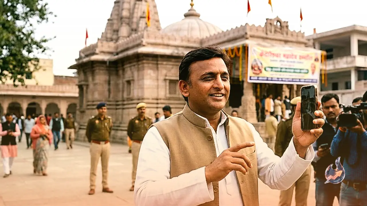 Akhilesh Yadav Shares Video of Kedareshwar Mahadev Temple in Etawah to Extend Sawan Greetings