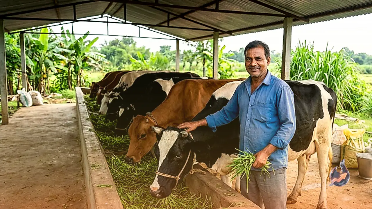 Jagdalpur Farmer Turns Single Cow into 12-Cattle Dairy Venture Earning Up to Rs 60,000 Monthly
