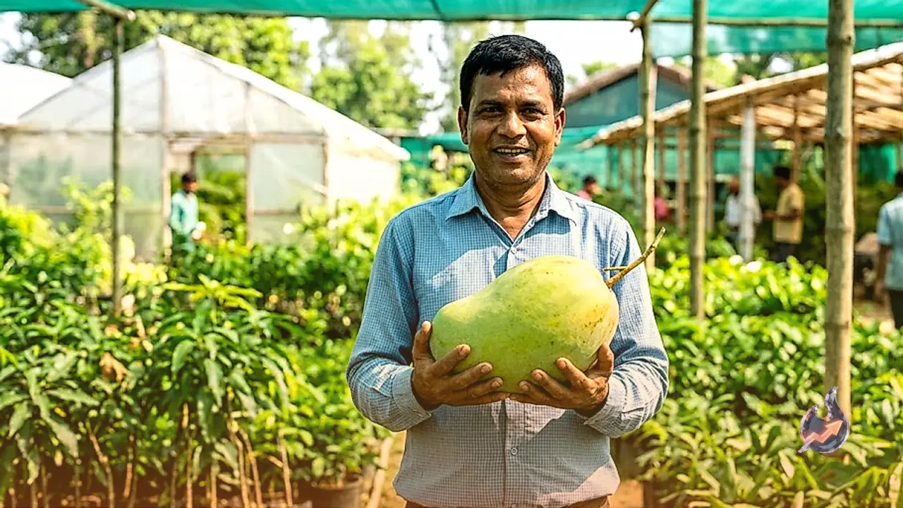 This Rare Thai Mango Found In A Bihar Nursery Weighs Nearly 4 Kilograms Each