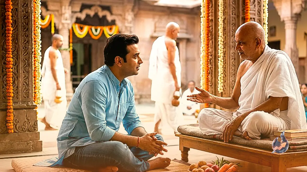 Actor Saanand Verma Inquires Why Root Vegetables Are Avoided in Jain Tradition, Sudha Sagarji Maharaj Explains the Philosophy