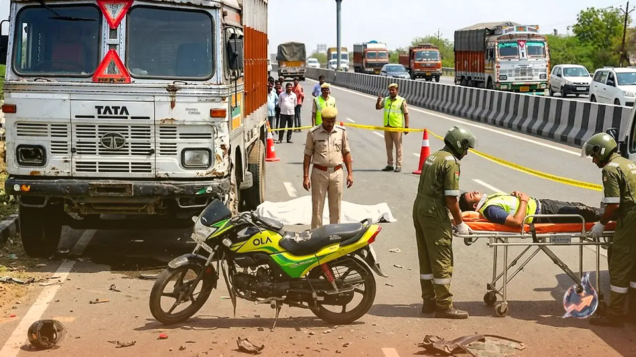 Double Tragedy On Jaipur Bypass Within A Day As Runaway Truck Claims Another Life At Critical Black Spot