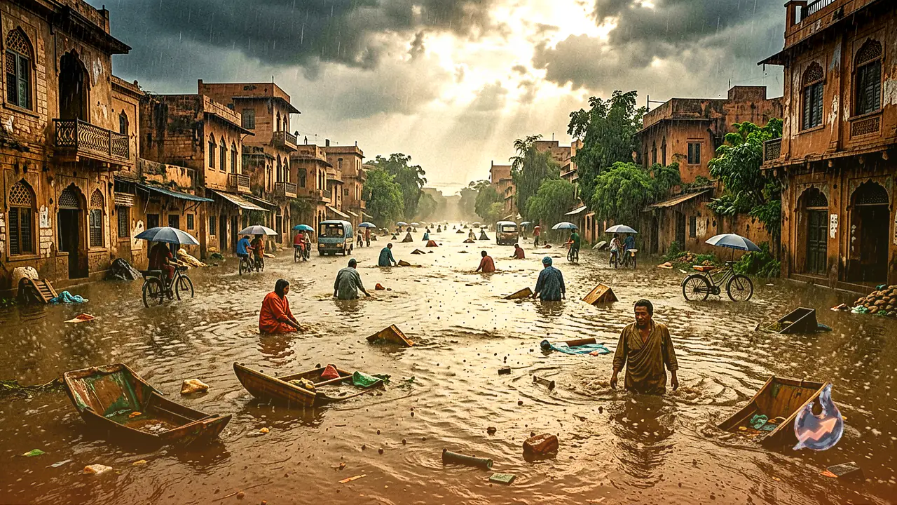 जयपुर में अचानक बदला मौसम, झमाझम बारिश से चारदीवारी समेत कई इलाकों की सड़कें बनीं दरिया