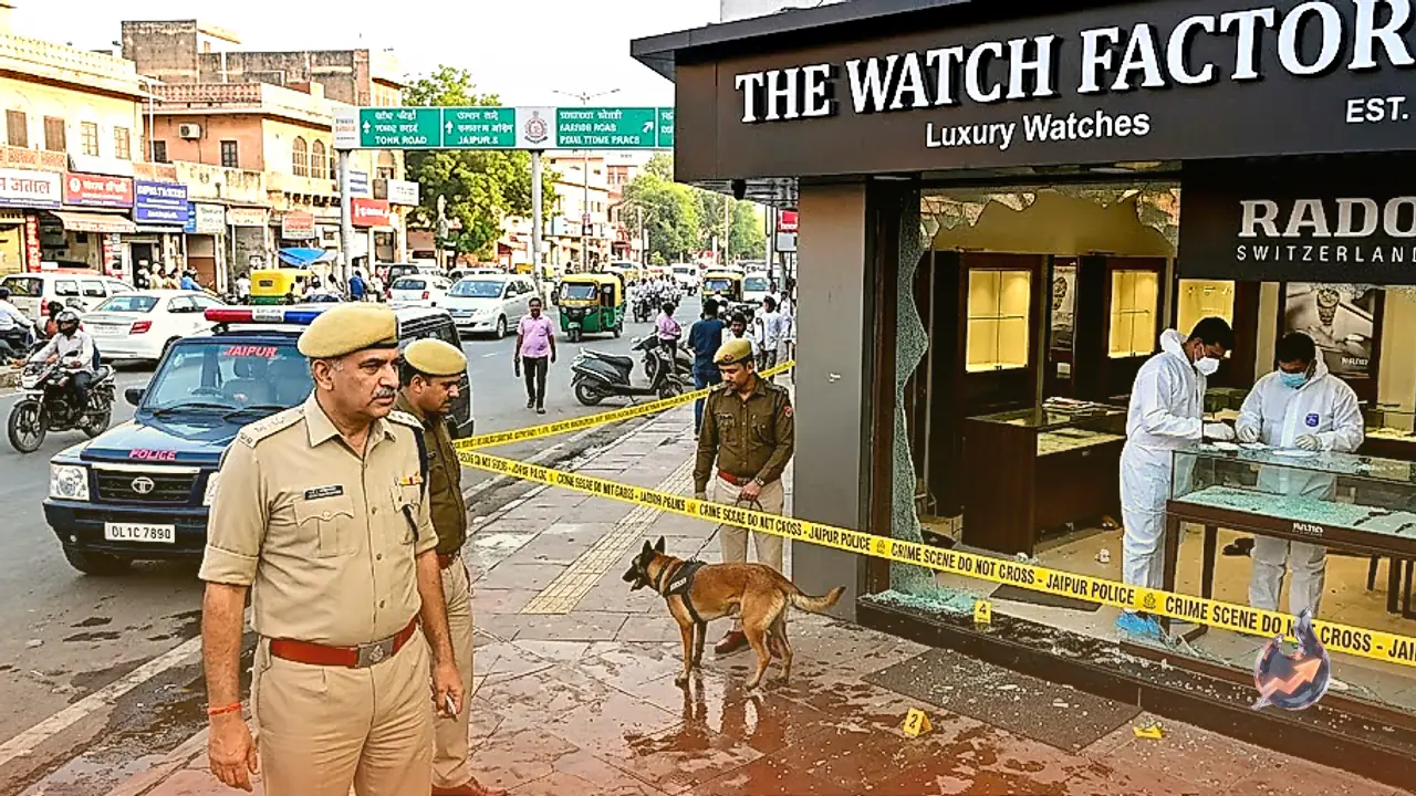 Heist at Jaipur Luxury Watch Showroom on Tonk Road Sees Timepieces Worth Crores Stolen