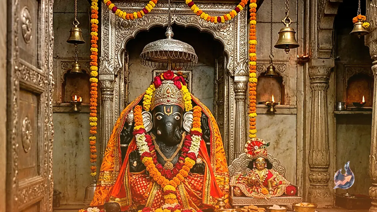 Jaipur's Historic Kale Ganesh Shrine Where Trunkless Vinayaka Sits Alongside Laddoo Gopal