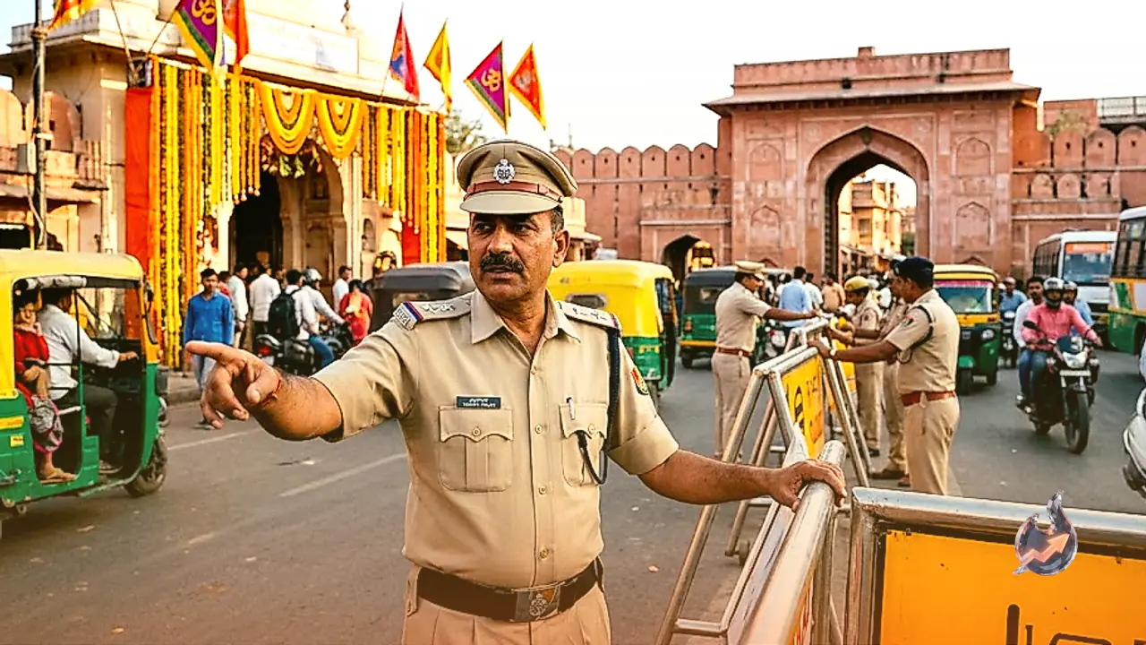 त्योहारों और निकाय चुनावों की सरगर्मियों के बीच जयपुर ट्रैफिक पुलिस ने कसी कमर, मंदिरों के पास बदलेगा रूट