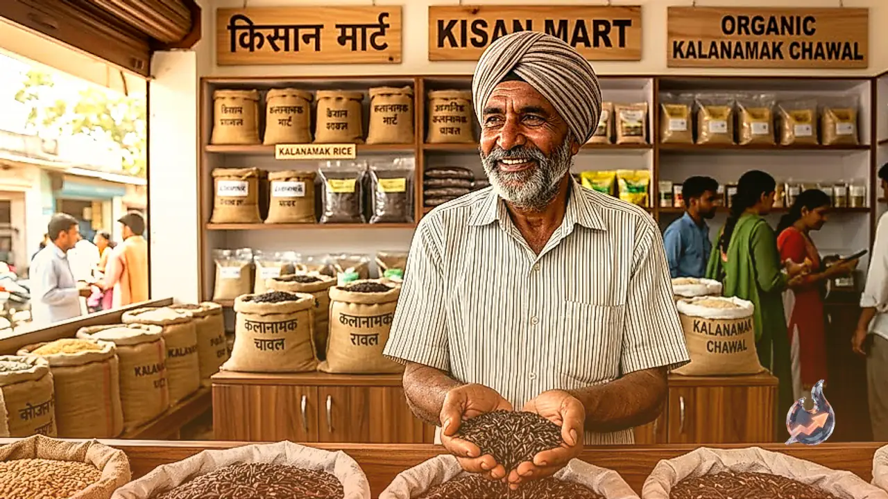 जैविक काला नमक चावल की सीधी बिक्री के लिए बहराइच में किसान मार्ट शुरू, मुन्ना लाल वर्मा 125 रुपये किलो में दे रहे शुद्ध अनाज