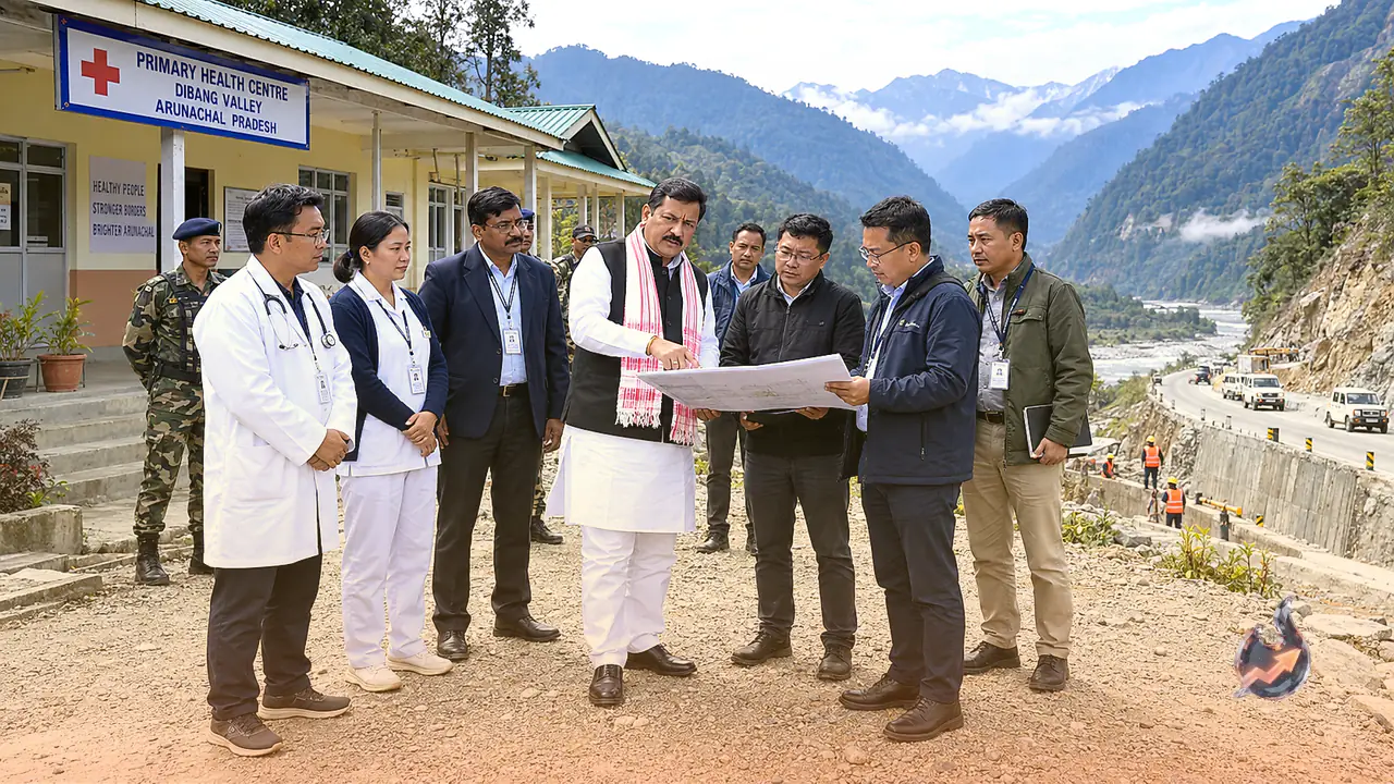 Jal Shakti MoS Raj Bhushan Choudhary Pushes Border Infrastructure and Healthcare Upgrades in Dibang Valley