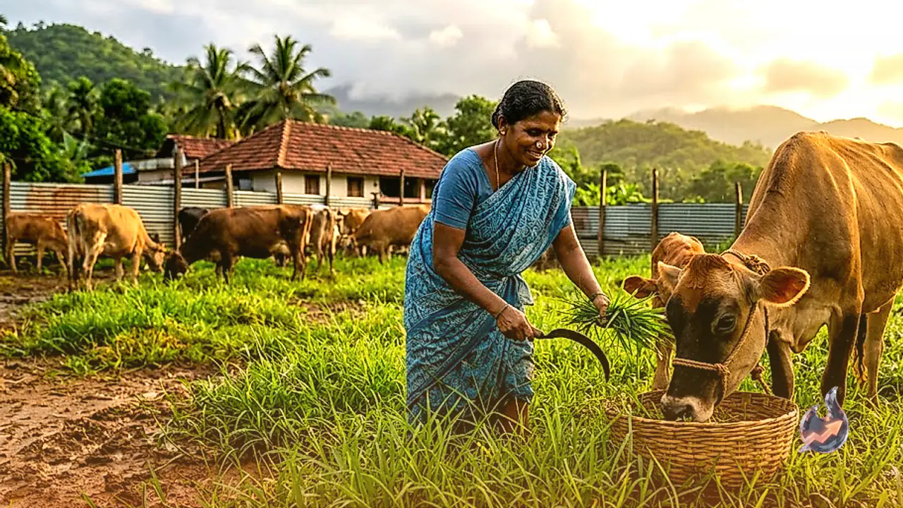 How a Free Wild Grass is Solving the Monsoon Fodder Crisis for Dairy Farmers