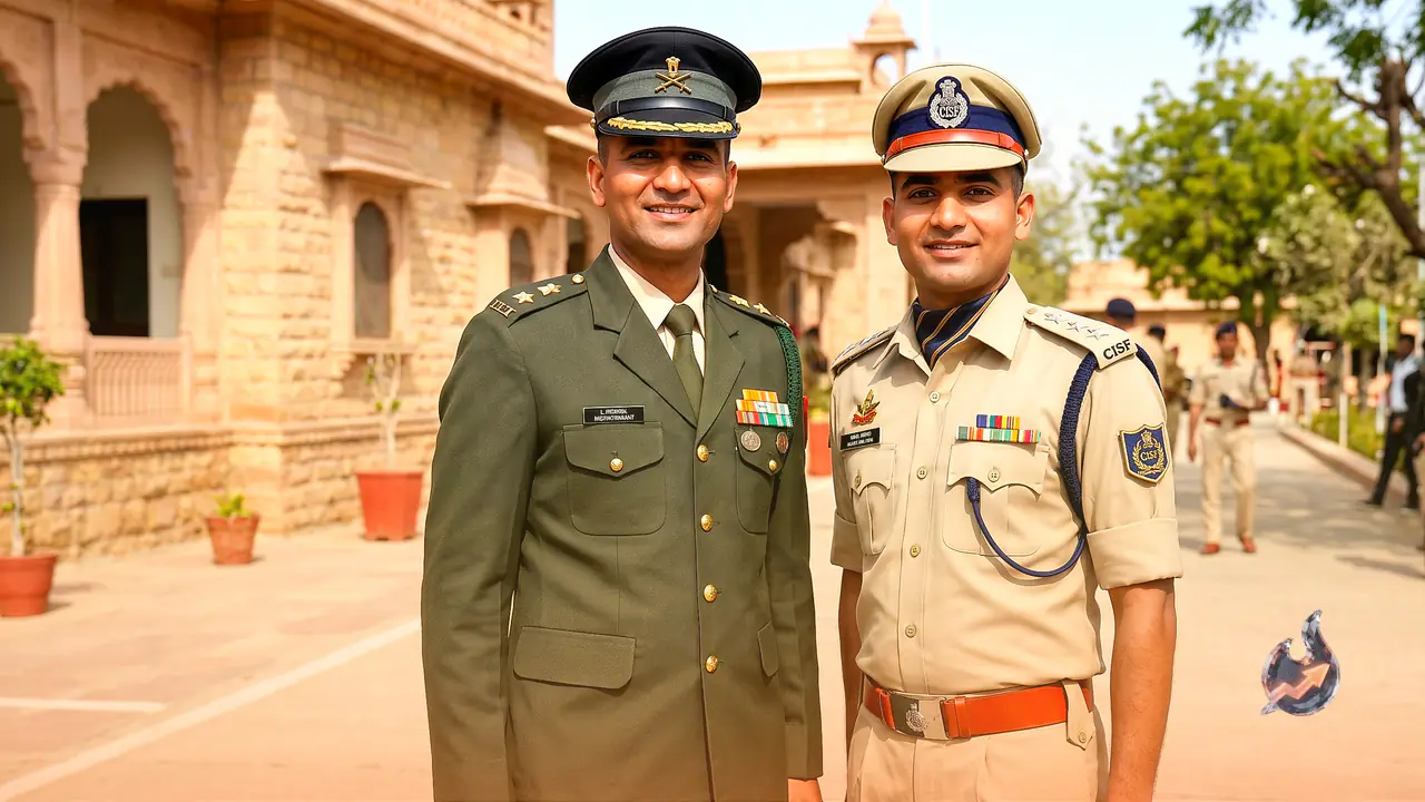 Two Brothers From Jalore Don the Uniform, One an Army Lieutenant and the Other a CISF Officer