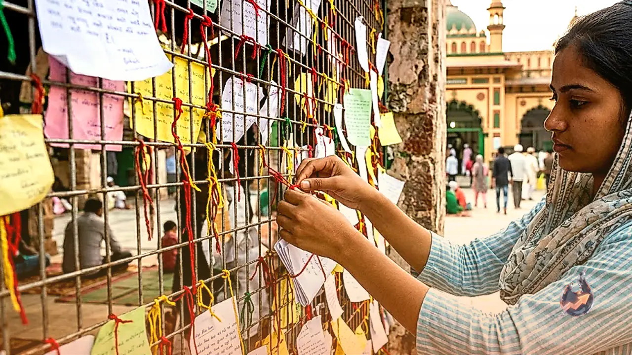 Unique shrine in Jamshedpur where wishes are written in letters and tied