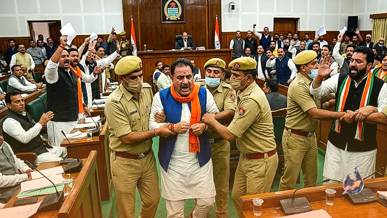 Uproar in J&K Assembly over Statehood Resolution, BJP and Congress MLAs Marshalled Out