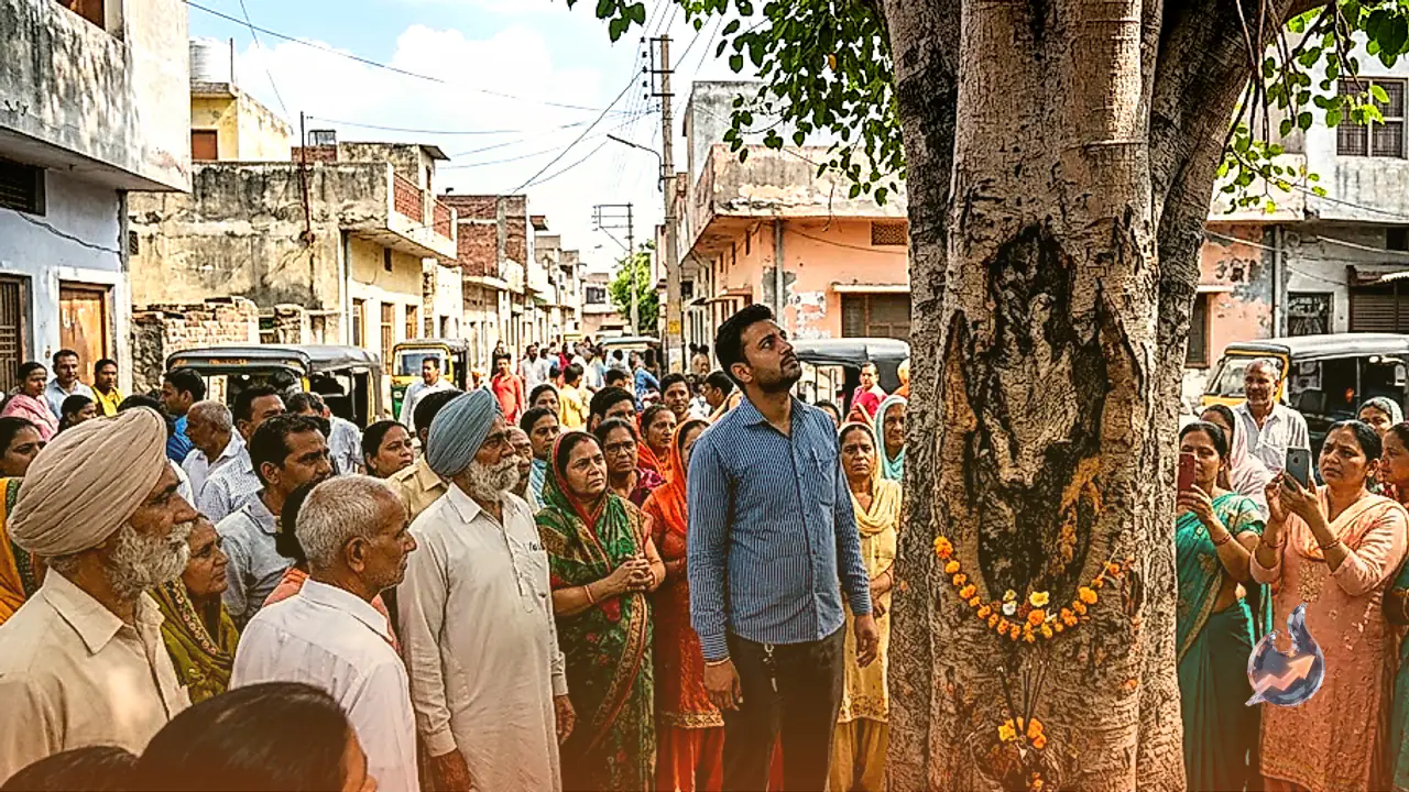 जम्मू के महेशपुरा में पेड़ के तने पर उभरी आकृति को लेकर उमड़ी श्रद्धालुओं की भीड़, दावा करने वाले ऑटो चालक को मिली सरकारी नौकरी
