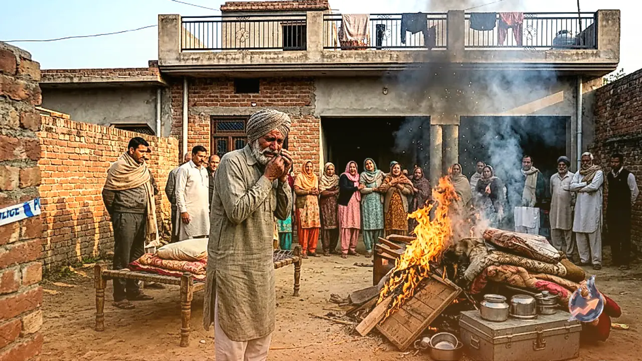 Married Woman Found Dead on Terrace in Jammu RS Pura, Family Burns Dowry in Courtyard and Conducts Last Rites on Site