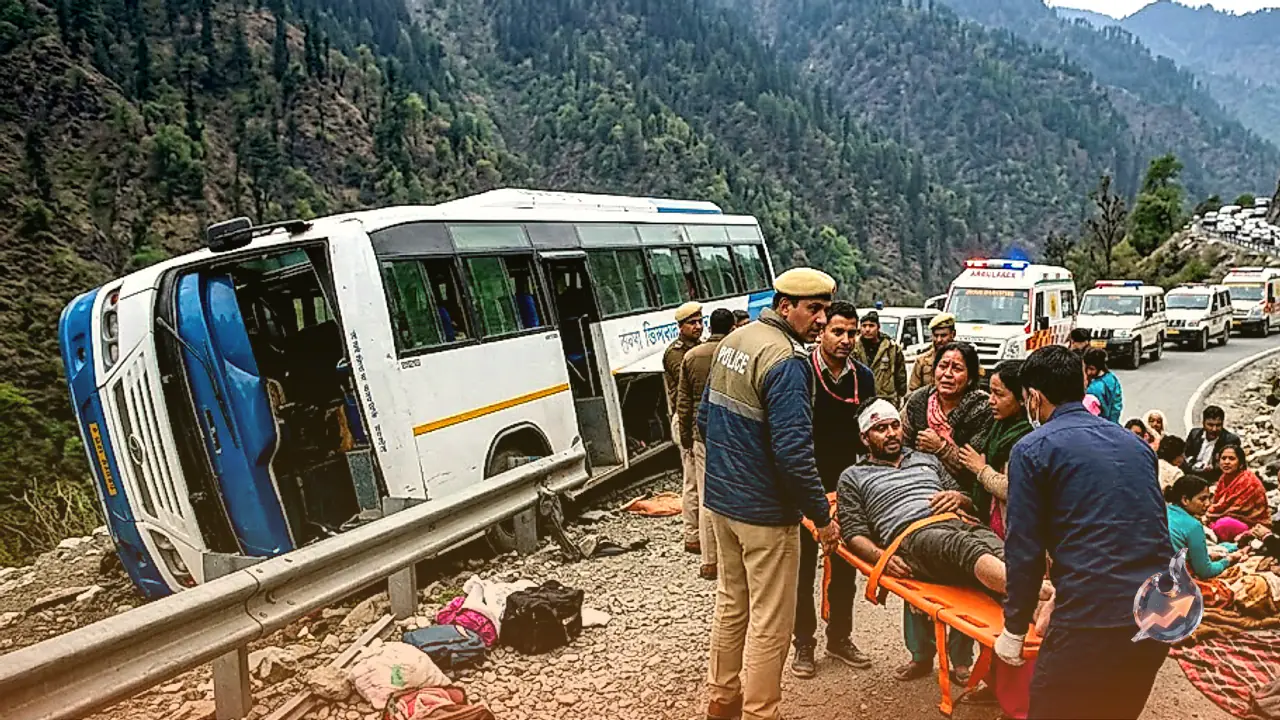 Tourist Bus Carrying Bengal Travellers Overturns on Jammu-Srinagar Highway, Leaving 33 Injured