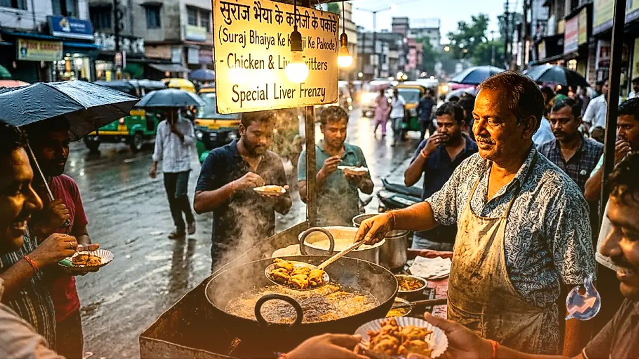 In Jamshedpur, Monsoon Evenings Turn a Howrah Bridge Stall Into a Liver Fritter Frenzy