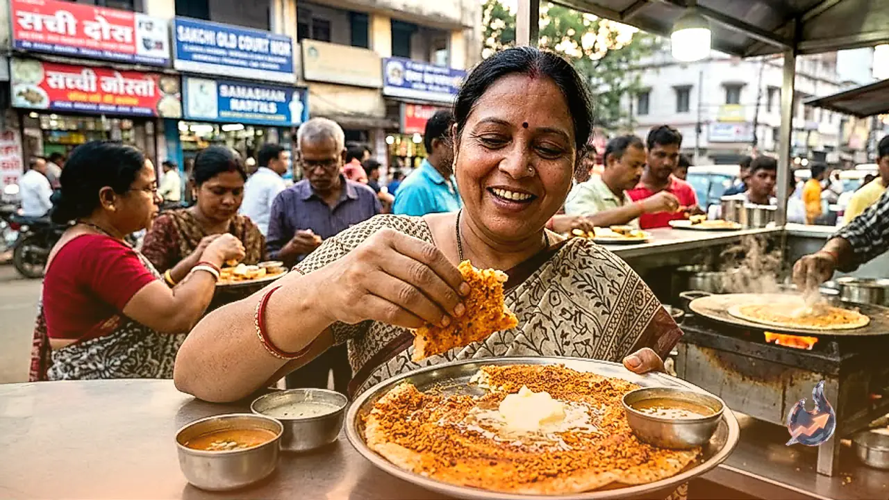 जमशेदपुर के फूड लवर्स को भा रहा घी और पोड़ी मसालेदार बेने डोसा, सफेद मक्खन से बढ़ता है जायका