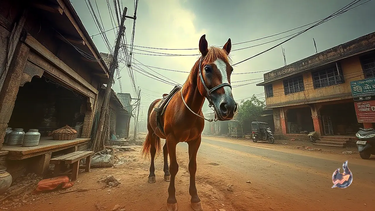 Firoz and His Horse Shera Draw Attention on Jamshedpur Streets with Their Rare Bond