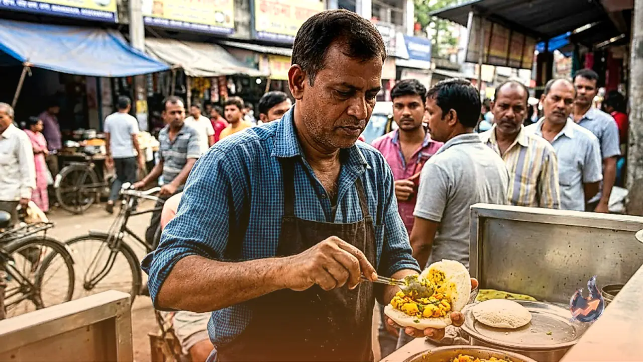 जमशेदपुर में संतोष ने तैयार किया अनूठा स्वाद, सॉफ्ट इडली में मसालेदार सब्जियों की स्टफिंग से बनाया देसी बर्गर