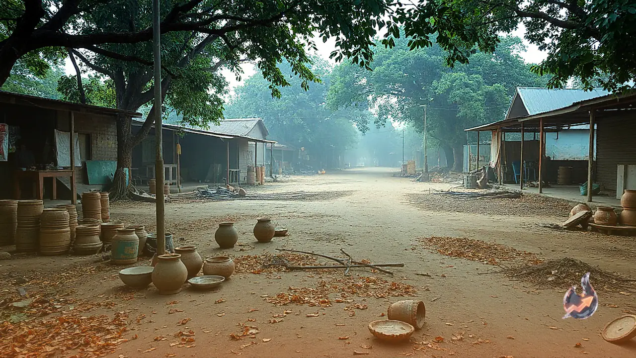 Jamshedpur Potters Face Pre-Diwali Crisis as Cyclone Aftermath Leaves Earthen Lamps Damp