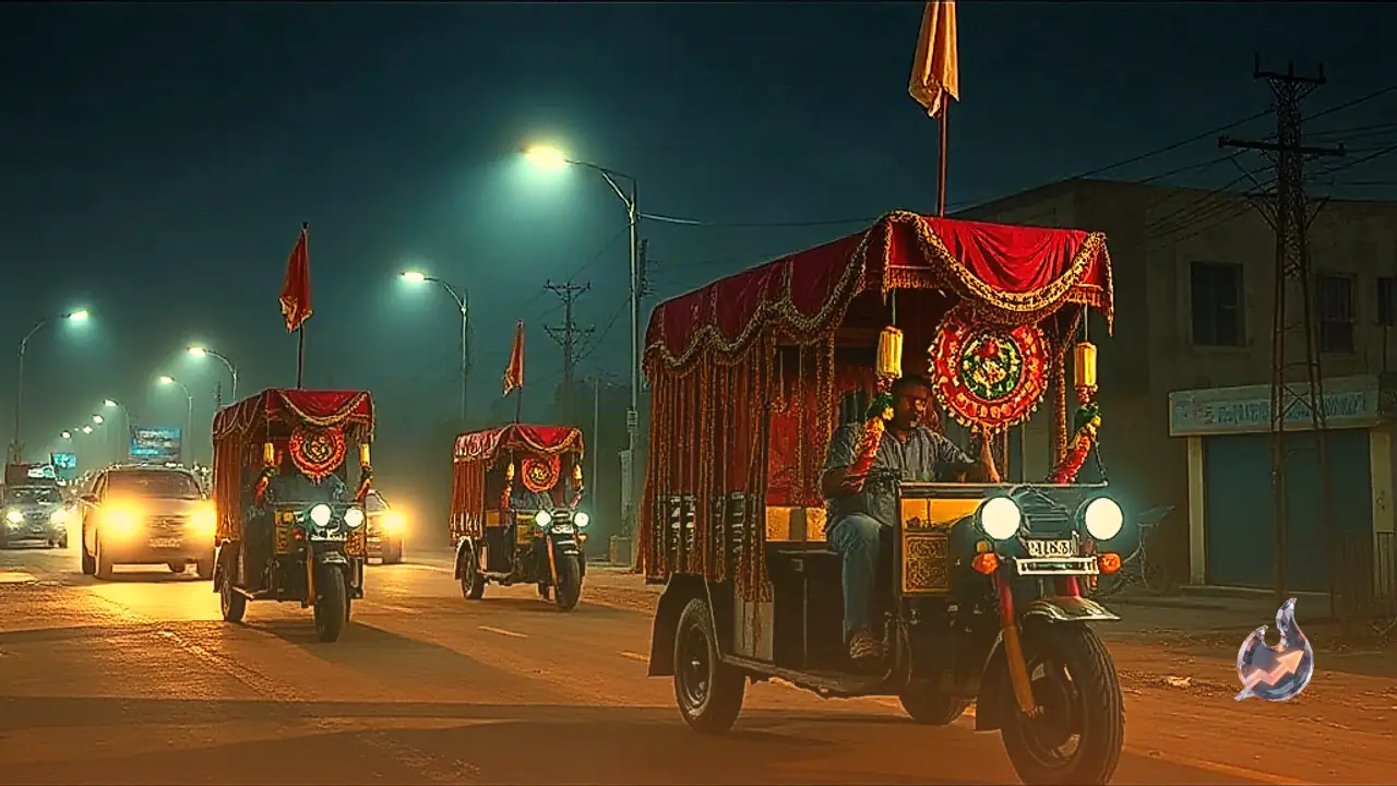 जमुई के गंगरा में नवजात बेटी के गृह प्रवेश पर सजा फूलों का काफिला, दादा बोले हमारे यहां लक्ष्मी आई