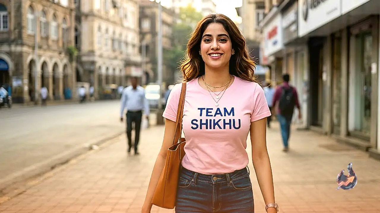 टीशर्ट पर खास संदेश लिखकर जाह्नवी कपूर ने जाहिर किया प्यार, शिखर पहाड़िया संग रिश्ते पर चर्चा तेज