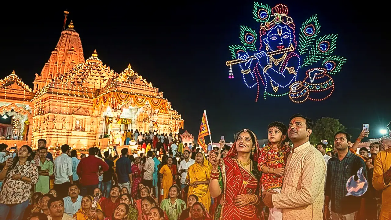 Sanwaliya Seth Temple To Host Grand Drone Show On Janmashtami Featuring Light Displays Of Lord Krishna