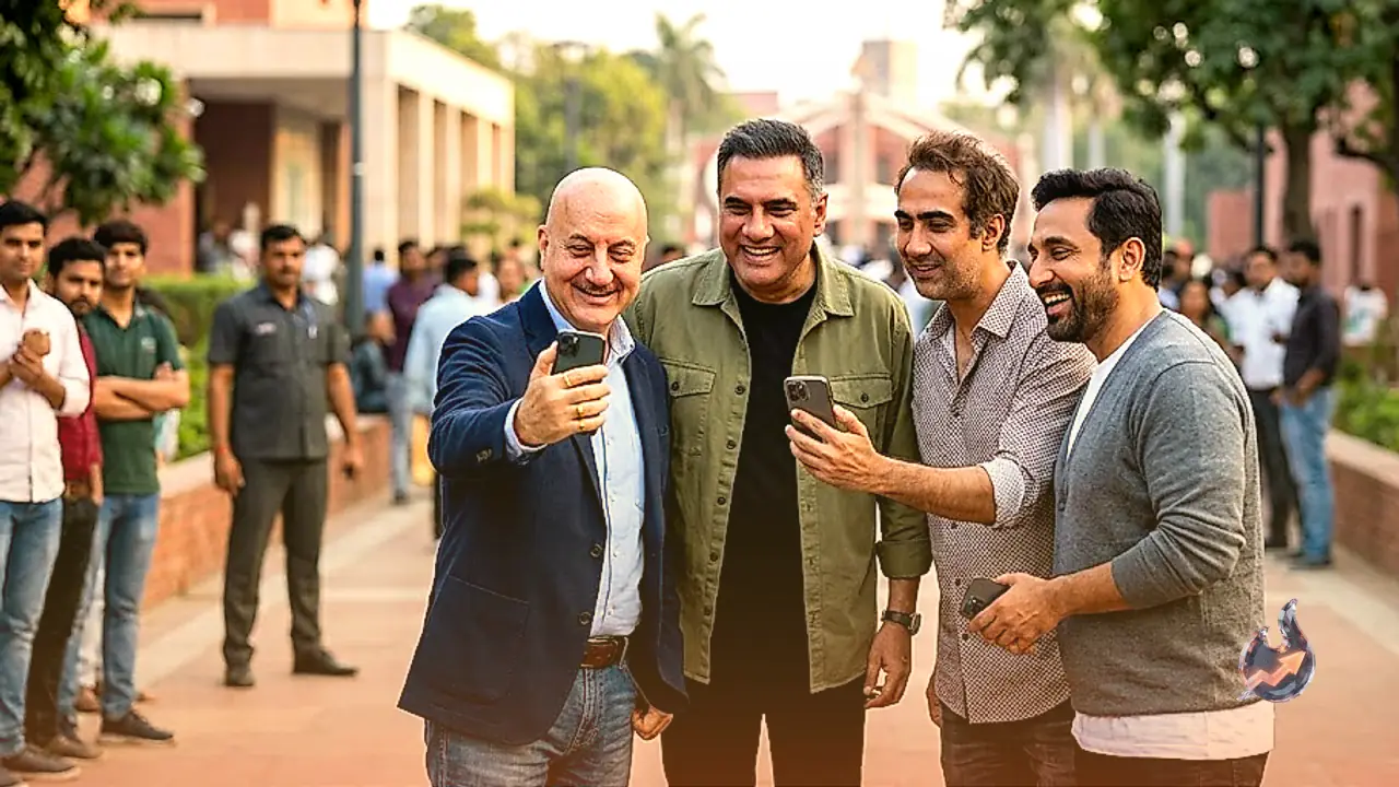 Anupam Kher and Boman Irani Reunite with Khosla Ka Ghosla Cast to Recreate Viral Jantar Mantar Reel