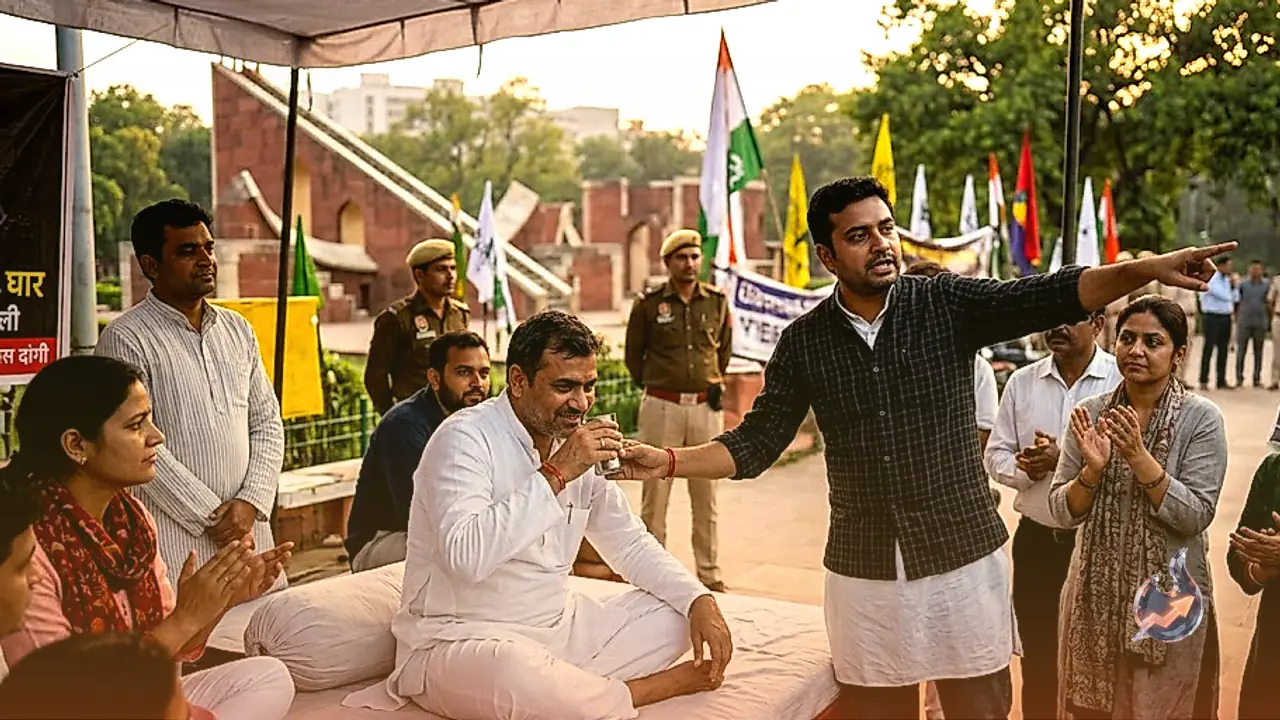 Delhi's Jantar Mantar Standoff Eases as Government Reaches Out, Deepke Ends His Fast