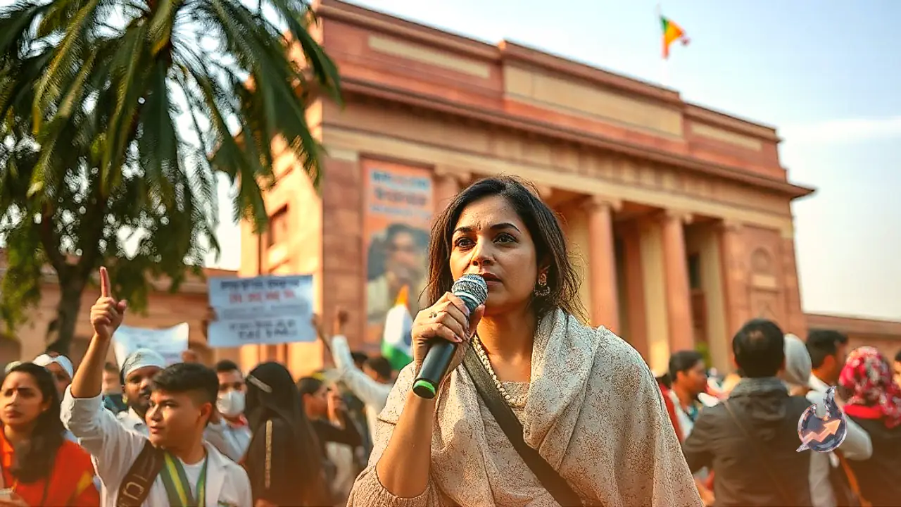 Mandi MP Kangana Ranaut Questions Crowd Demographics at Jantar Mantar Protest, Citing Shabana Azmi's Presence