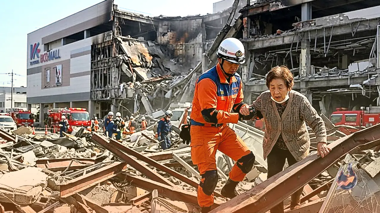 Powerful 7.1 Magnitude Earthquake Hits Southwestern Japan, Triggering Shopping Mall Explosion and Structural Collapse