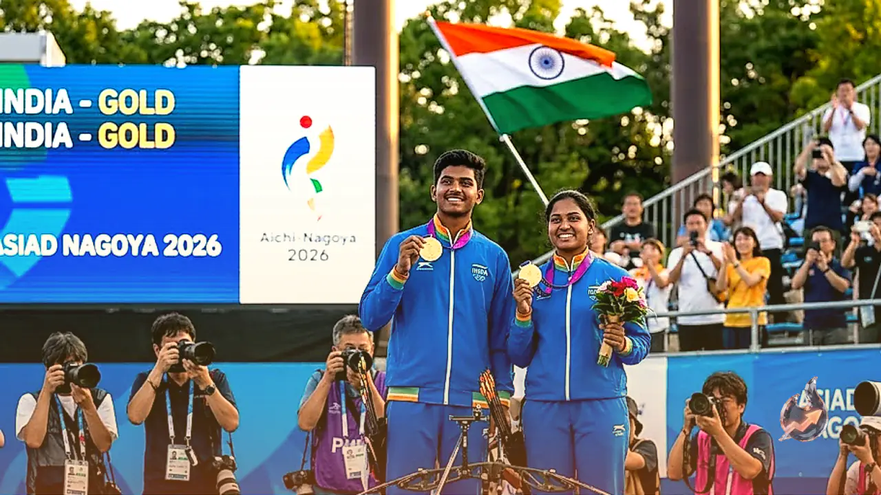Indian Archers Shine in Japan as Sahil Jadhav and Chikitha Taniparthi Clinch Historic Double Gold