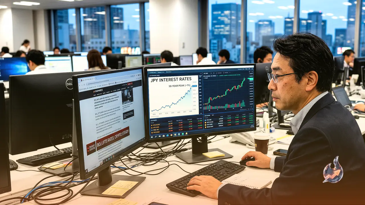Japan Lifts Rates to a 30-Year Peak, Yet Bitcoin and Crypto Shrug It Off