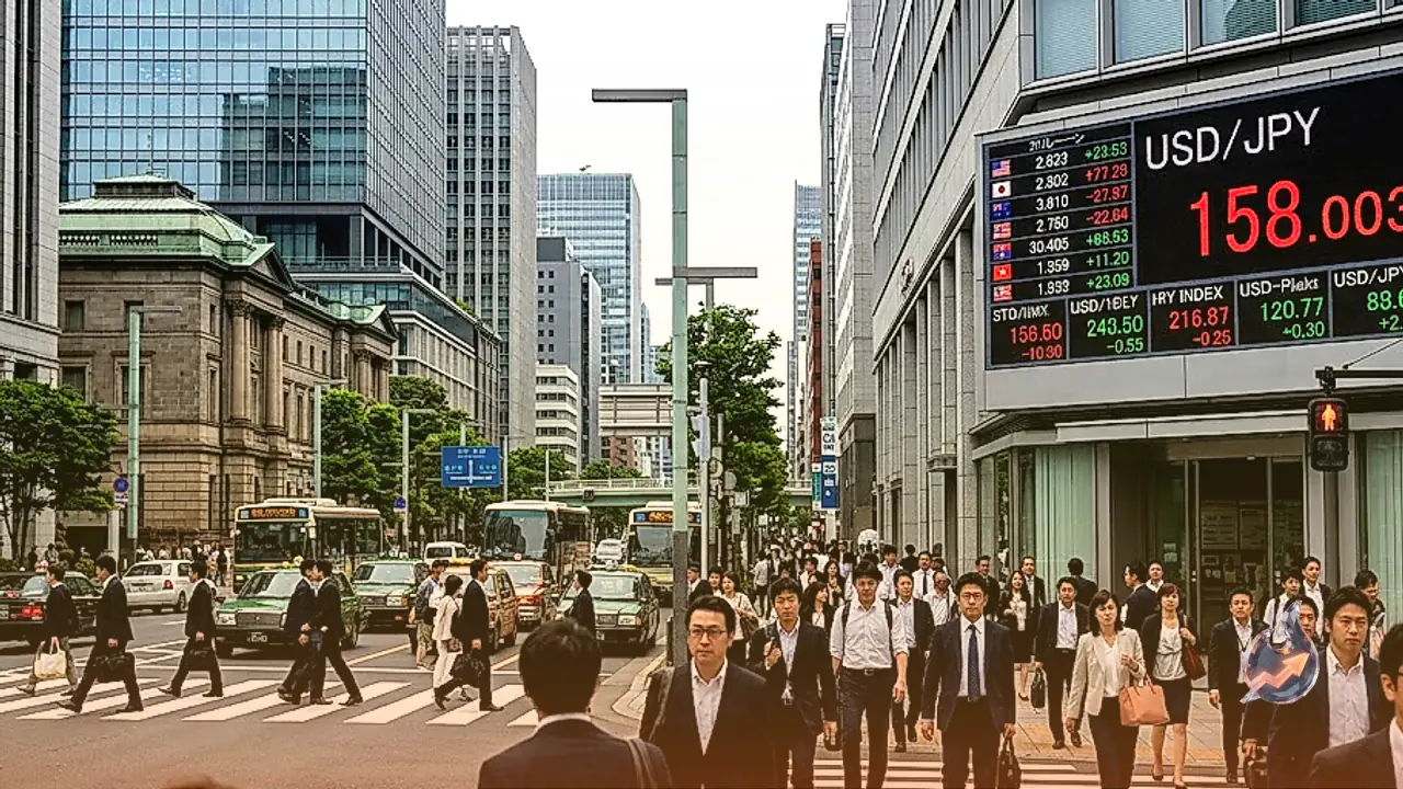 Japanese Yen Hovers Near 158 Barrier Against US Dollar as Rate Gaps Clash With Currency Intervention Threats