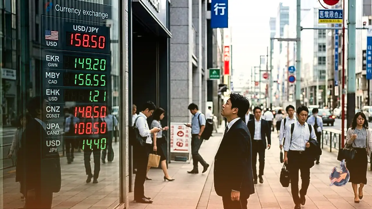 Japanese Yen Softens as Dollar Resurgence Lifts Exchange Rate Above 158 Barrier