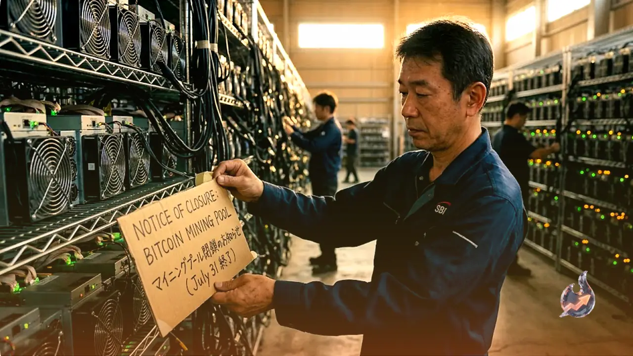 A Top Bitcoin Mining Pool Goes Dark: Japan's SBI to Pull the Plug on July 31
