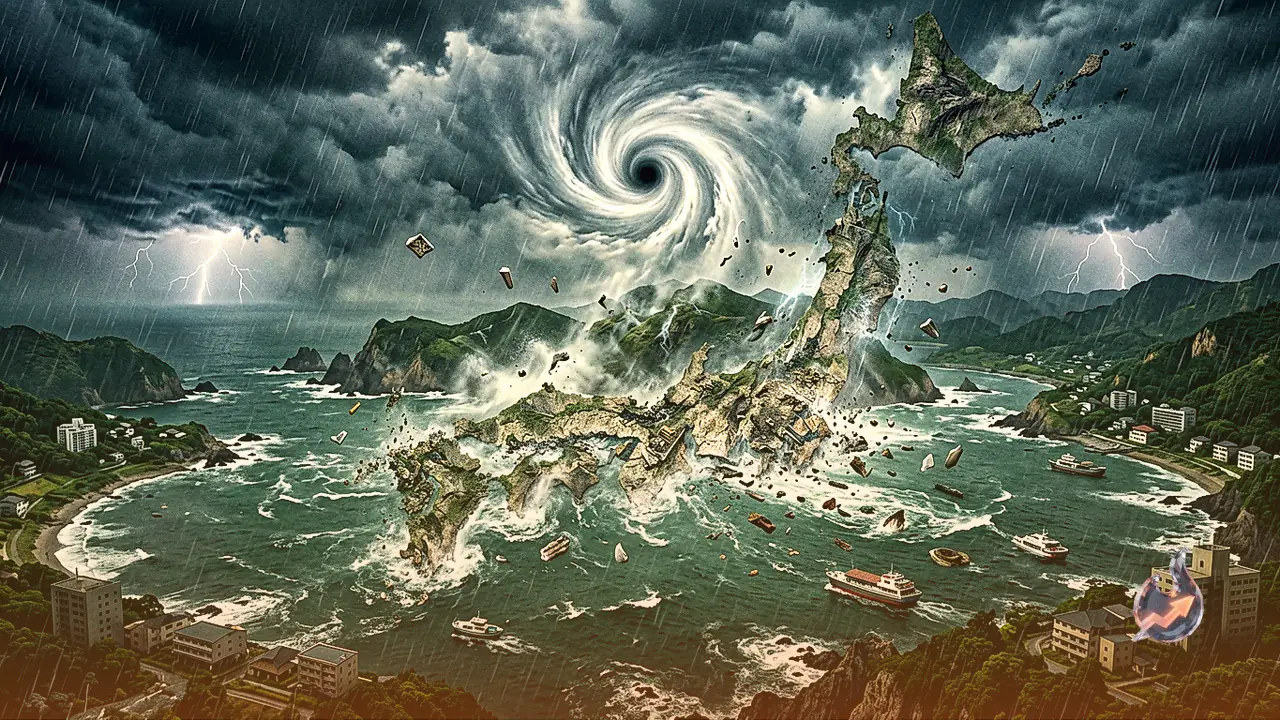 Typhoon Saudel Batters Japanese Islands With 144 km/h Winds, Grounding 150 Flights and Cutting Power to 30,000 Homes