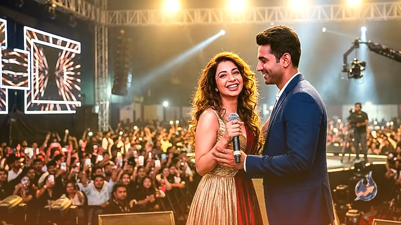 Jasmine Sandlas Announces Engagement During Live Concert and Introduces Fiance Shekhar Choudhary