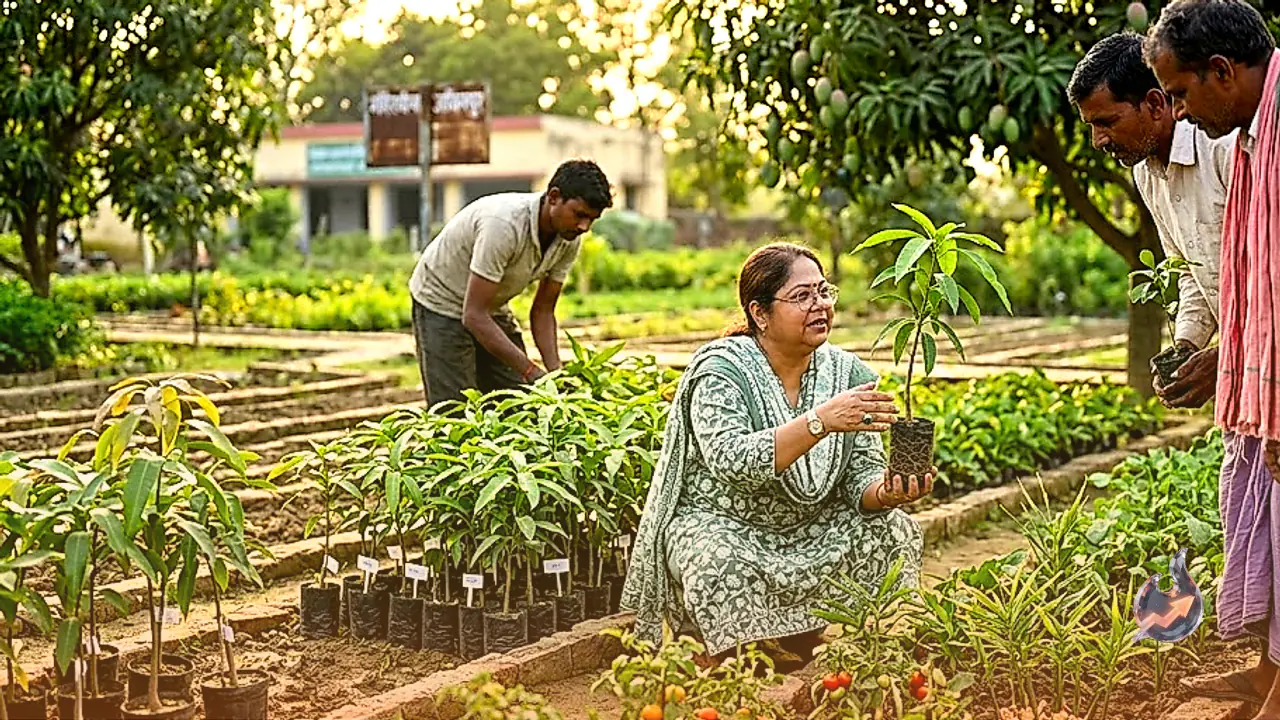 This ₹85 Mango Sapling in Jaunpur Could Turn Into a Yearly Income Source for Farmers, Officials Say